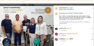 Tiago Baltt reaparece em publicação do Rotary de Balneário Piçarras após deixar prisão