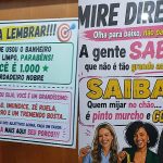 Banheiro de conveniência em Piçarras diverte com aviso inusitado para alertar quem “mijar no chão”