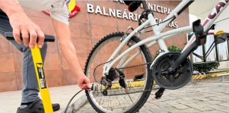 Câmara de Balneário Piçarras instala ponto de apoio para ciclistas