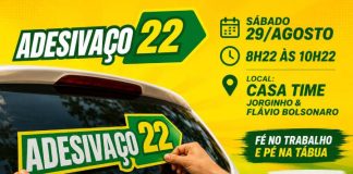 ADESIVAÇO do Time 22 reúne apoiadores neste sábado em Balneário Piçarras