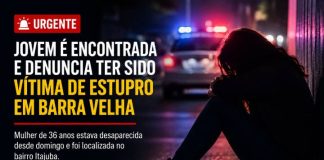 Jovem desaparecida é encontrada em Barra Velha e denuncia ter sido vítima de estupro