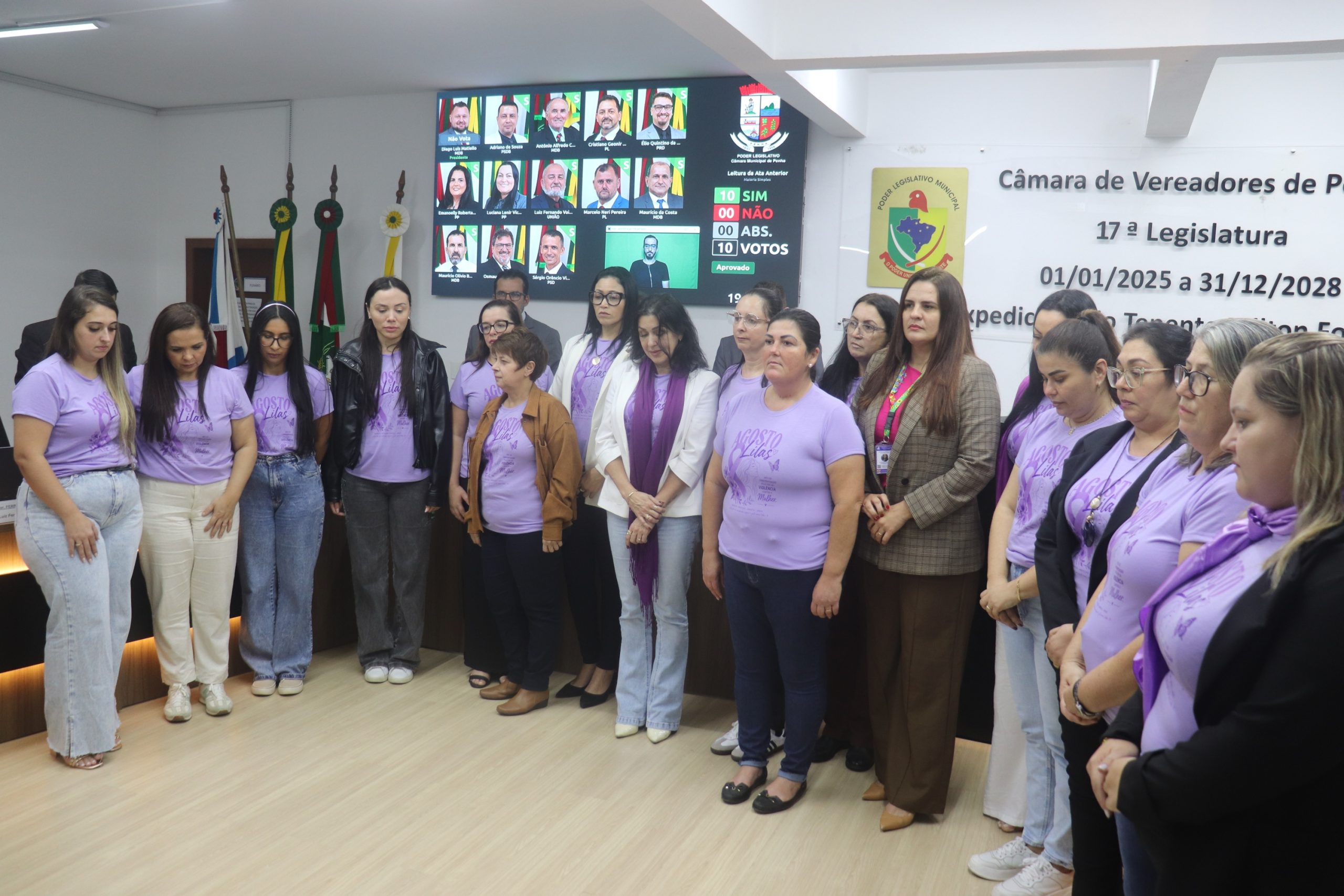 Câmara de Penha lança campanha Agosto Lilás 1 agosto lilas 6a71e2b083c22 scaled