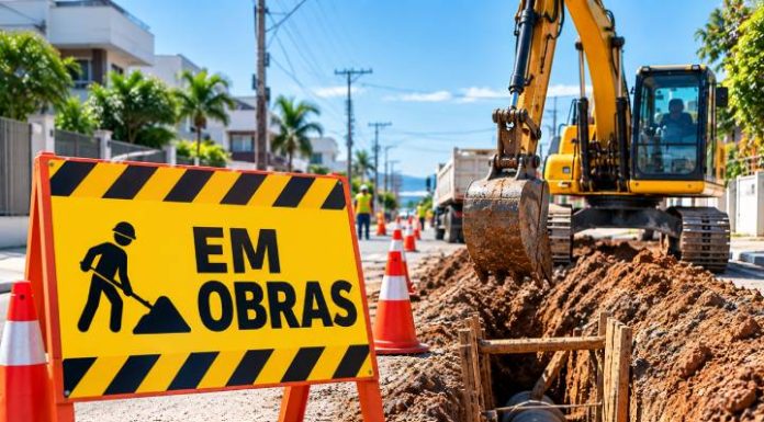 Rua 422 é liberada neste fim de semana após pausa das obras de ampliação da rede de esgoto em Itapema