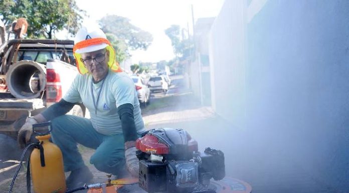 Testes de Fumaça em Balneário Piçarras (CASAN e Prefeitura)