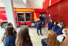 Câmara Mirim de Balneário Piçarras realiza visita institucional ao Corpo de Bombeiros