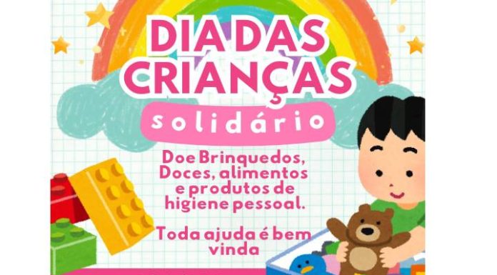 Campanha arrecada brinquedos, doces e alimentos para Dia das Crianças Solidário em Balneário Piçarras