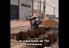 Obras na Rua 422 preparam a rede de esgoto para acompanhar o crescimento do bairro Morretes