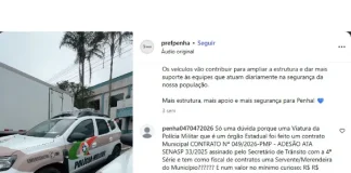 Penha sanciona lei para doar viaturas à PM após compra por aproximadamente R$ 400 mil