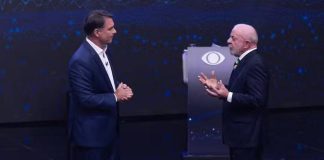 Debate na Band vira ringue de acusações entre Lula e Flávio Bolsonaro